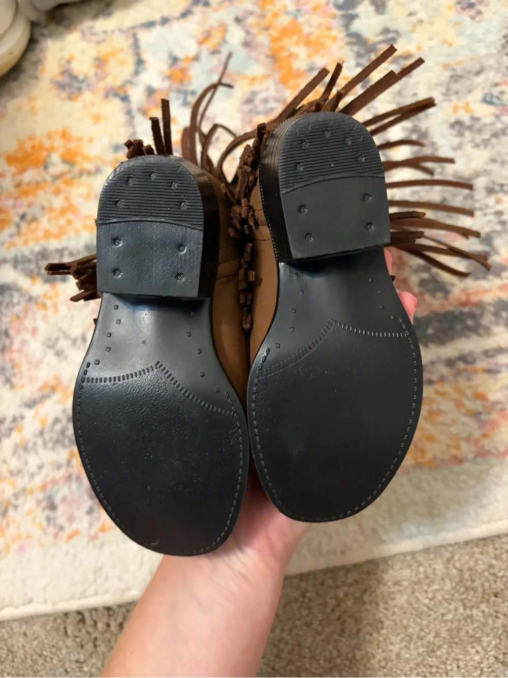 Old west toddler girl Fringe Boots